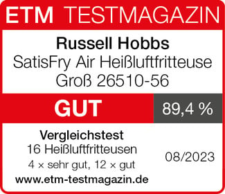 l, - Heißluftfritteuse Spart 48 bis 5 zu zu 1650 W, Vergleich 26510-56, konventionellen Energie SatisFry Backofen Air im HOBBS RUSSELL einem % groß