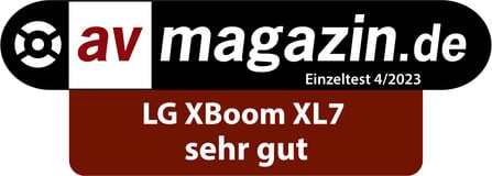 LG XBOOM XL7S 2.1 Lautsprecher (Bluetooth, 250 W), Kompatibel zur LG App;  Partybeleuchtung mit LED Panel; enthält Equalizer-Modi