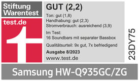 Samsung HW-Q935GC Soundbar (540 W, Gratis dazu: 48 Mon. Garantie im Wert  von 39,99€,