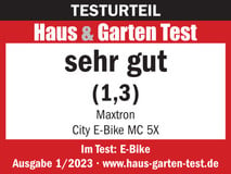 Maxtron E-Bike MC 5X, 7 Gang Shimano Nexus Schaltwerk, Nabenschaltung,  Mittelmotor, 360 Wh Akku