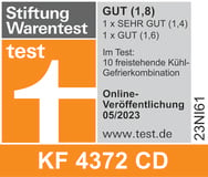 Miele Kühl-/Gefrierkombination KF 4372 CD, cm cm 186 60 hoch, breit